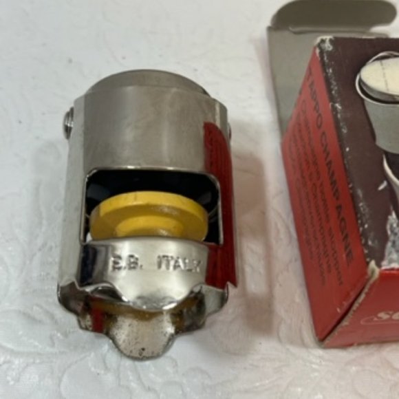 VTG Tappo Champagne Bottle Stopper Scaroni Made in Italy 2" - Picture 8 of 8